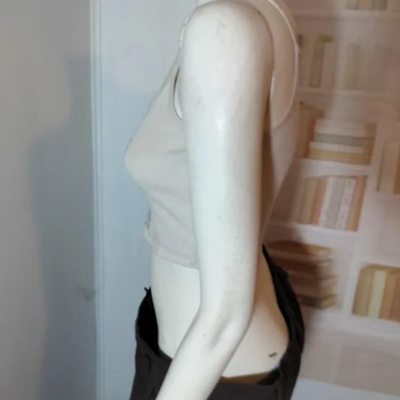 Vintage Graphic Crop Top - Cream - Picture 5 of 6